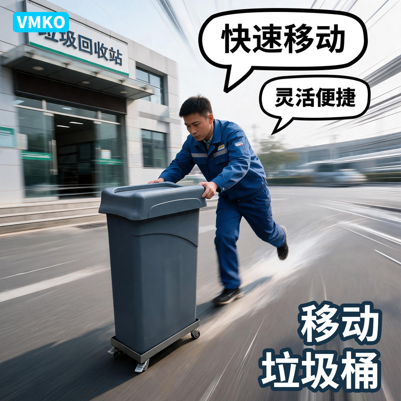 Super Convenient 80L Trash Can for Bathroom and Hotel, Thickened Pop-Up Lid, No Need to Flip the Lid, Large Narrow Gap Trash Can