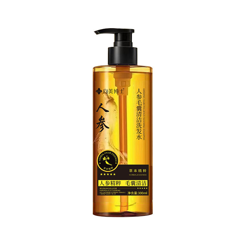Dr. Xiangmei ginseng champú limpio folículo piloso flácido anti-caspa control de aceite herbal extracto de plantas champú esencial fabricante image 7