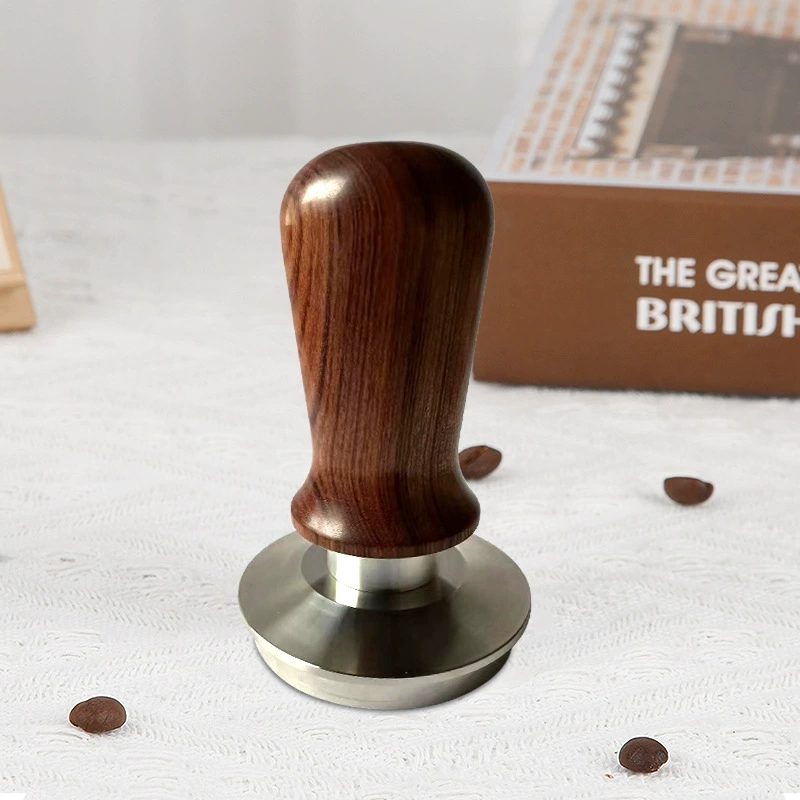 (Cross-border trading), coffee elastic handle stainless steel from natural wood, teaches balance