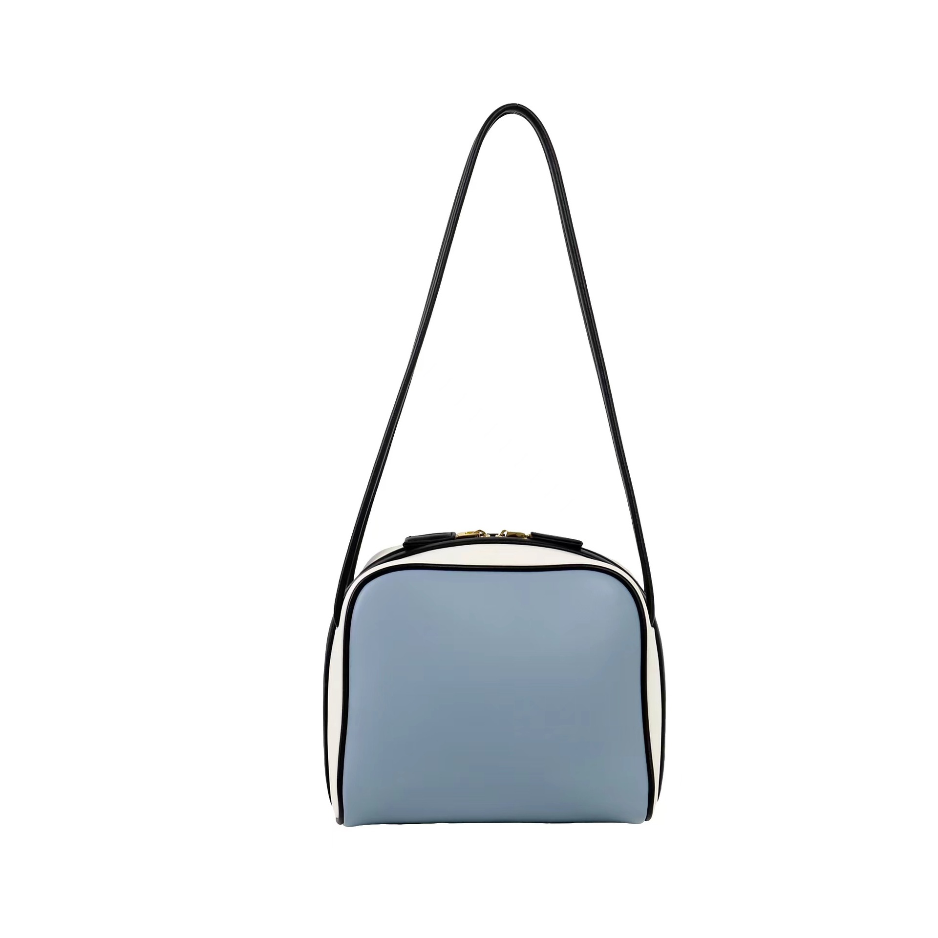 2025 New Fashion Versatile Genuine Leather Small Square Handbag For Women, Trendy Contrast Color Luxury Shoulder Commuter Underarm Bag - Thumbnail 5