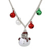 Christmas necklace, cartoon small bell, long chain for key bag , sweater, European style