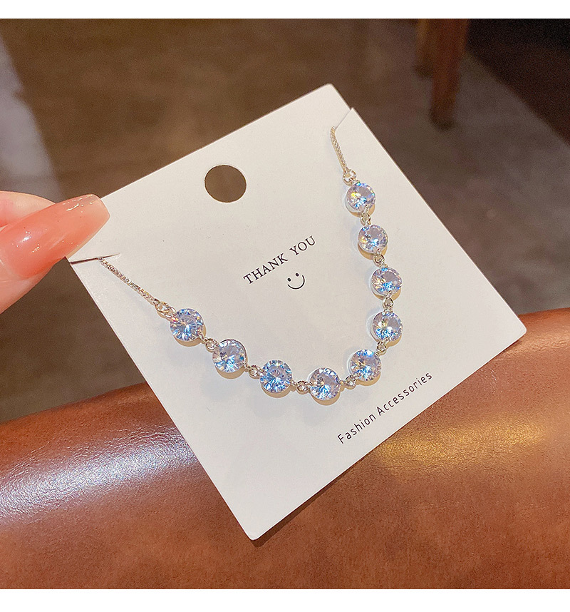 Luxurious Geometric Copper Bracelets Inlay Zircon Copper Bracelets