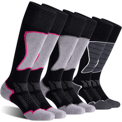 外貿跨境成人滑雪襪戶外運動加厚登山襪長筒保暖美利奴羊毛襪廠家