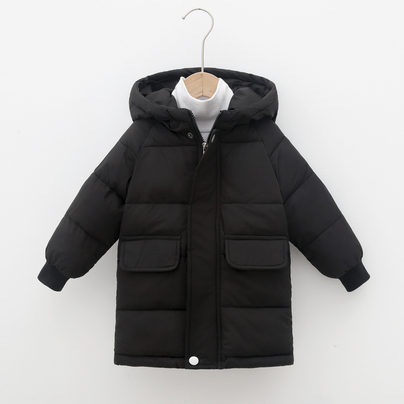 Foreign Trade Cross-Border Kidsren's Clothing, Boys and Girls' Cotton Clothing, Small and Medium-Sized Kidsren's Thickeneded Outwears, Kidsren's Mid-Length Cotton-Padded Jackets, Winter Jackets