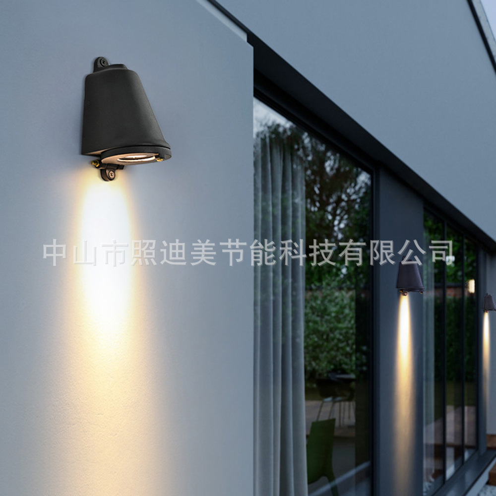 Factory Direct cross-border supply industrial style loft outdoor door head cast aluminum horseshoe wall lamp retro indoor and outdoor spotlight