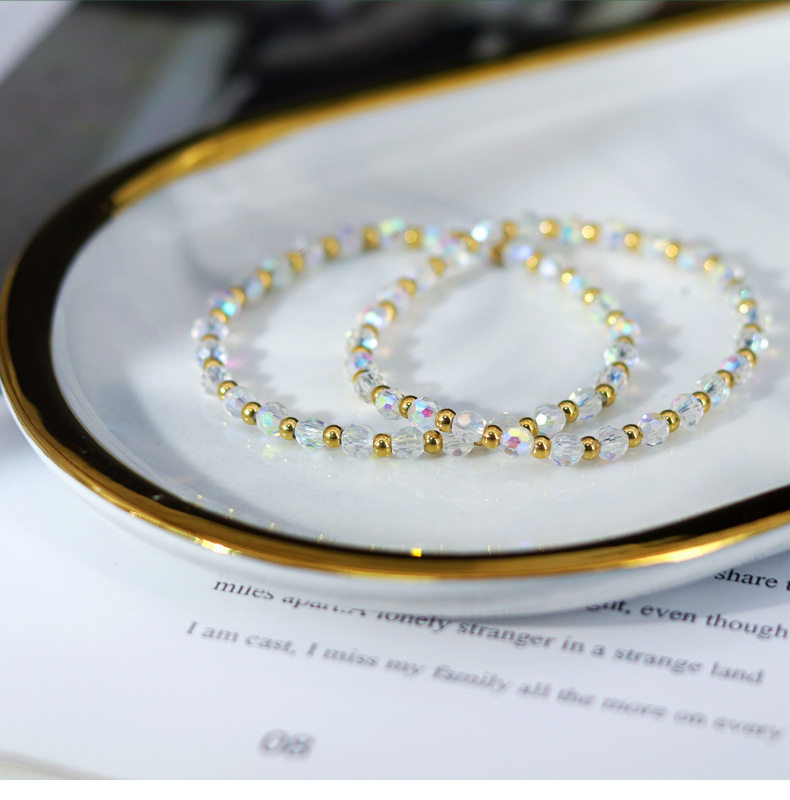 Fashion Geometric Artificial Crystal Beaded Womenu0027S Bracelets
