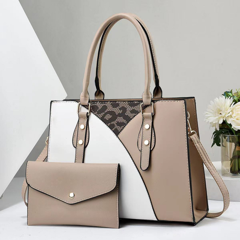 Dos paquetes de bolsas de niños y madres 2025, bolsas de mano de nuevo color color, temperamento de textura, bolsas de hombro inclinadas transfronterizas