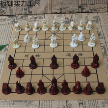 立体棋子套装人物礼品收藏中国象棋亲子兵马俑成人学生