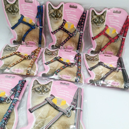Pet тяговый трос кошка нагрудный ремень тяговый трос I-образный кошачий ремень кошка прогулочная Веревка Кошка цепь оптом