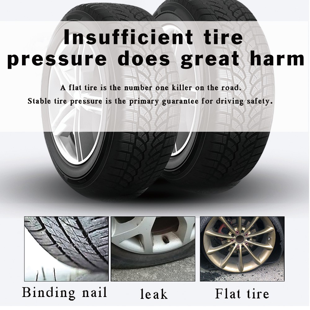 Truck 12-wheel dedicated solar external tire pressure monitoring system trailer truck tire pressure gauge detector high precision