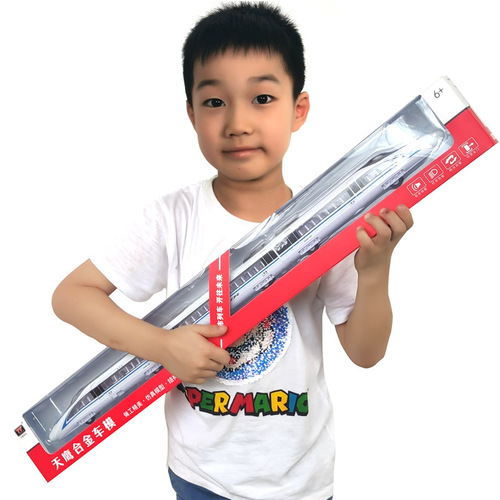 [Maglev + Connecting Rod] Alloy Revival High-Speed Rail Train Toy Model Electric Train Harmony Express Rebound Sound and Light