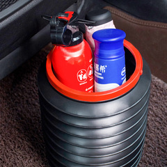 Factory wholesale car folding trash can car plastic 4L large capacity color box travel outdoor trash can