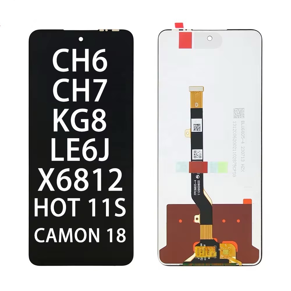 Aplicable a infinix X6812 / HOT11S teléfono móvil LCD conjunto de pantalla LCDCamon18p