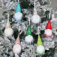 Pendentif De Noël Décoration D&#39;arbre Petite Sequin Faceless Gnome Poupée En Gros Nihaojewelry display picture 4