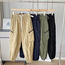 日单！2024年春秋季季新款基础百搭宽松潮牌男工装裤美式休闲长裤