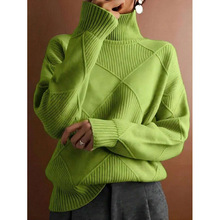 D 36299 Rhombus solid color pullover ���θ�ɫ��ͷë��