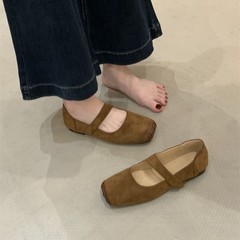 法式玛丽珍鞋女2025春秋季复古浅口芭蕾舞鞋一脚蹬单鞋百搭仙女鞋