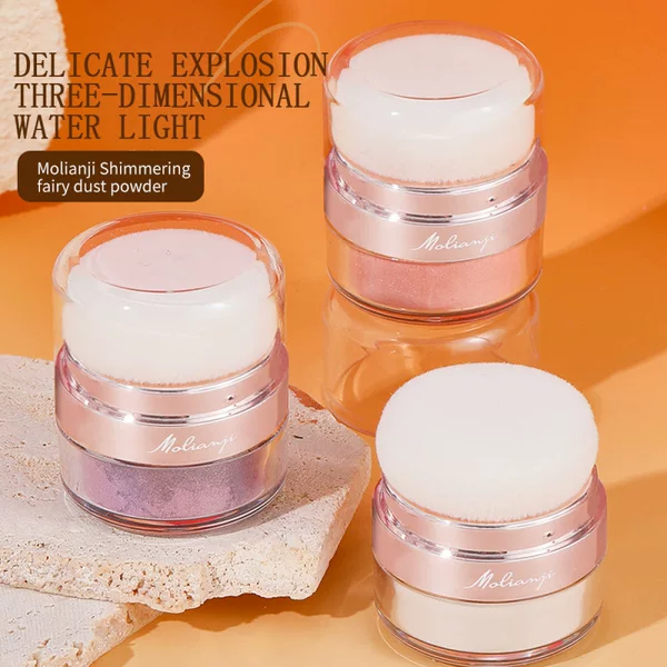 Molianji Sparkling Fairy Magic Dust Powder Bride Wedding Highlighter Powder Body Glitter Powder Clavicle Shimmer Powder