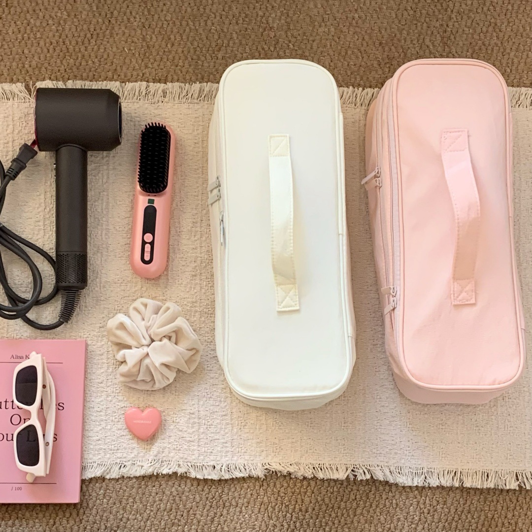 Portable Household Bag, Large Capacity Handheld Double-Layer Hair Dryer And Curling Iron Organizer Storage Bag_maomaolike.com