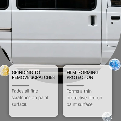 Car wax scratch polishing and maintenance, enhancing gloss