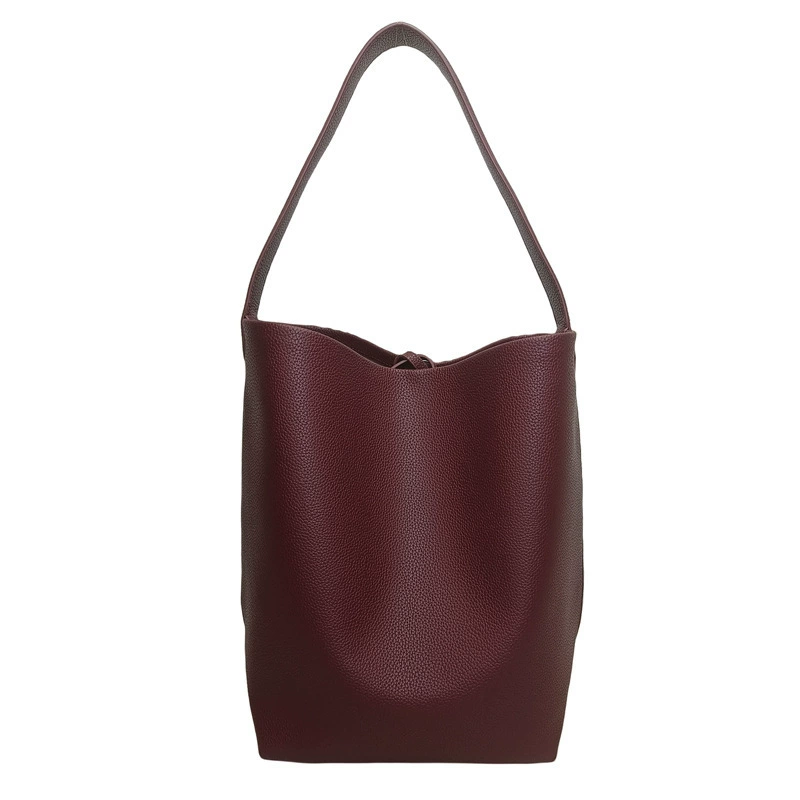 Capacious leather universal shoulder bag one shoulder, cowhide, high-end