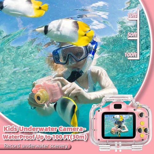 Amazon Sports Waterproof Stand Children's Mini Camera Children's HD Digital Camera Toy Can Take Photos