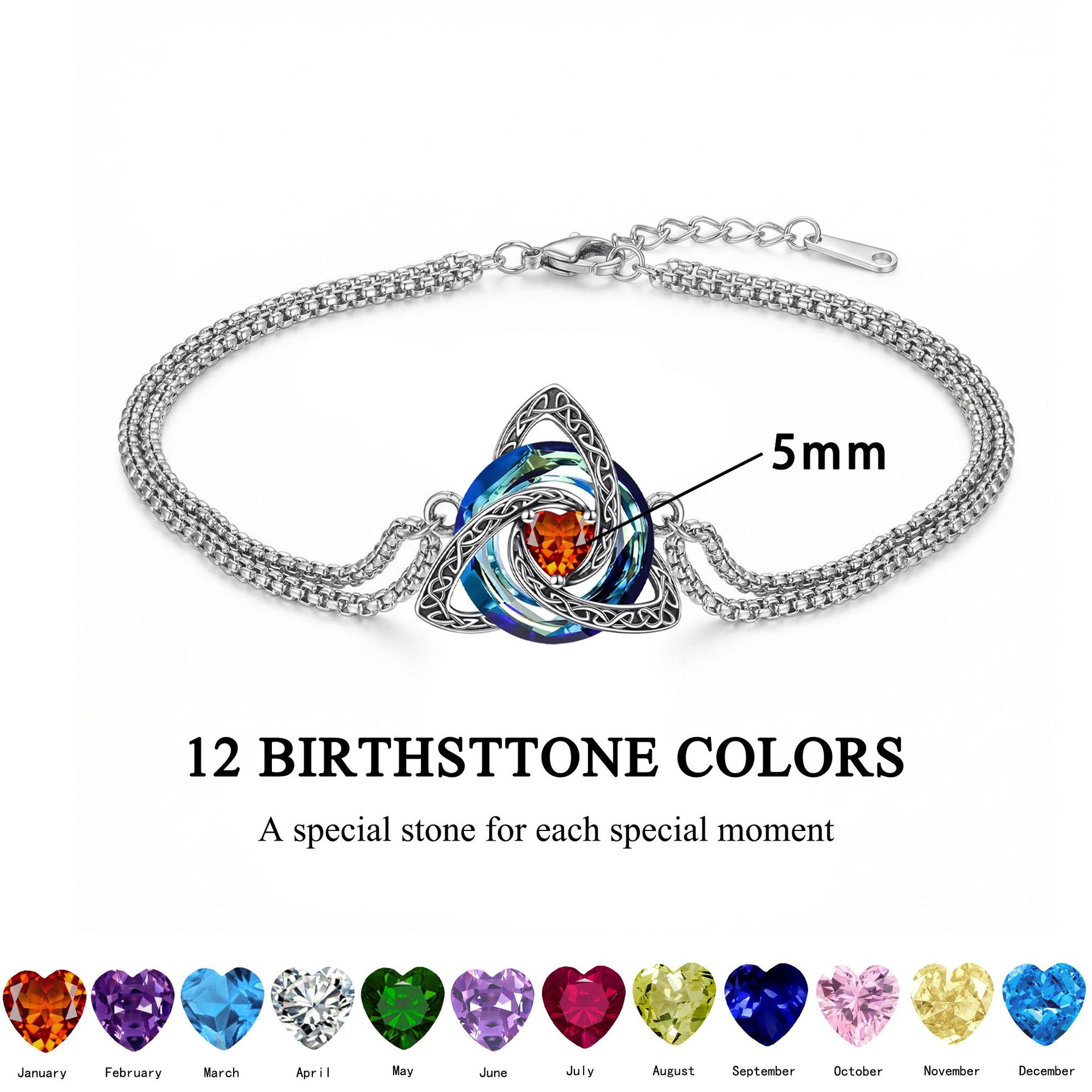 Cross-Border Celtic Witch Knot Bracelet, Amazon's Twelve Zodiac Signs, Niche High-End Versatile Jewelry, Wholesale Starting from One Piece