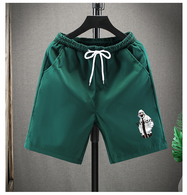 Moške poletne kratke hlače, ohlapne, za prosti čas, 5/4 hlače, poletne, tanke, velike športne hlače za plažo, moška poletna vrhnja oblačila, modna znamka ins_voghion.com