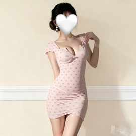 情趣内衣女性感透视柔纱镂空绑带蝴蝶结包臀裙纯欲风诱惑睡衣套装