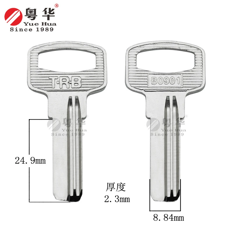 B длинный TRB левый TRB Baili медный материал ключа эмбриона стеклянный дверной замок ключ эмбриона толщина 2,3 компьютерная ложка