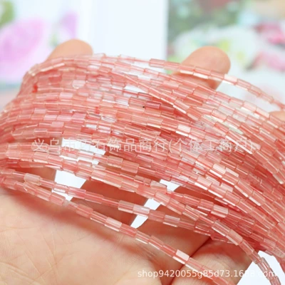 Agate Crystal Tiger Eye Small Zərgərlik ara hissələri - synthetic-watermelon-crystal-24mm