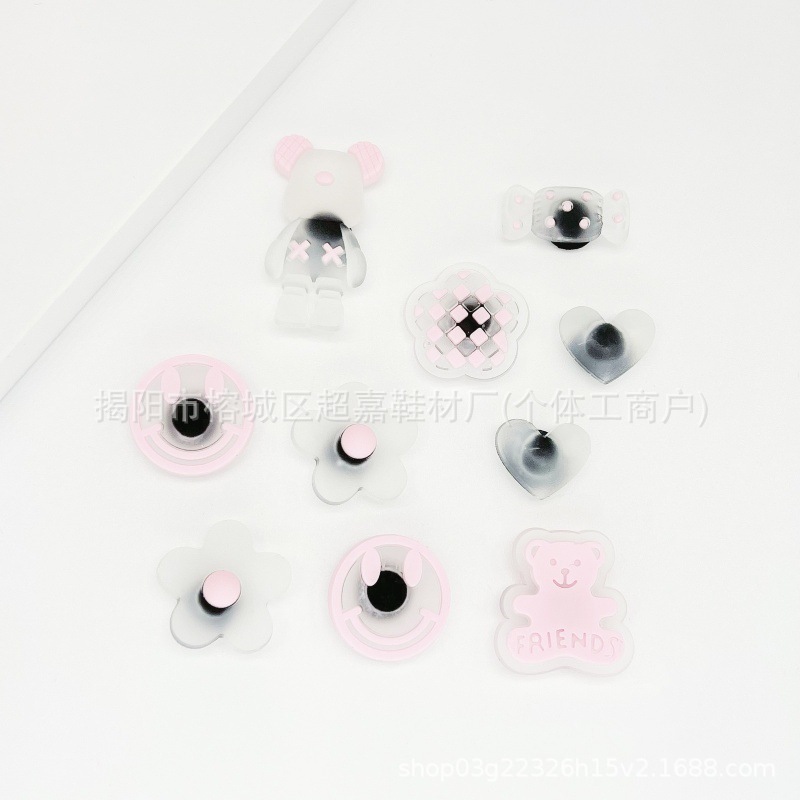 DS-234 Oso Rosa Sonriente Transparente