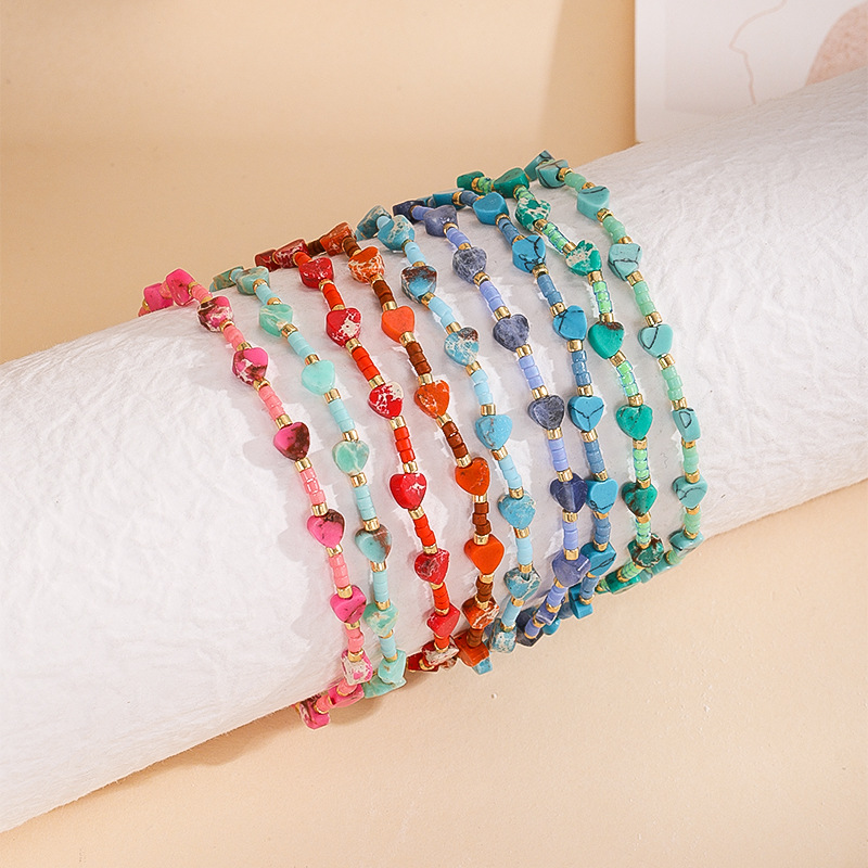 Nike joyería verano nuevo amor hecho a mano pulsera MIYUKI cuentas redondas tejidas pulsera simple para las mujeres image 4