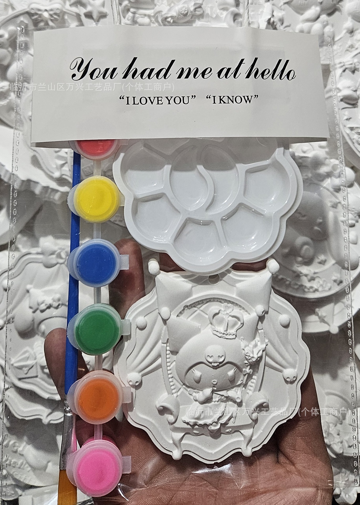 Muñeca de yeso tridimensional 3D pequeña granel pintado pintado graffiti mercado nocturno tienda de juguetes de regalo