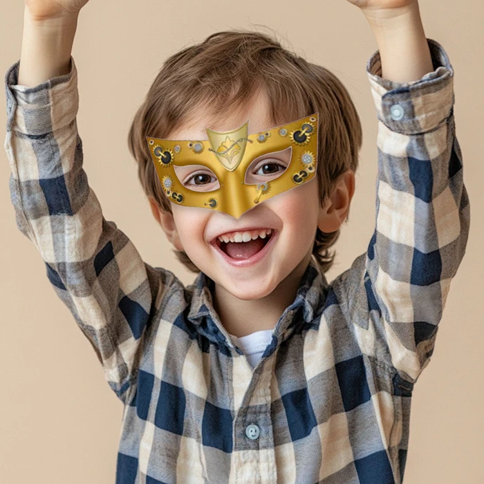 Tarjetas de papel DIY se pueden colorear carnaval nueva máscara para niños pintados máscara de mitad de cara fiesta espectáculo máscara de ojos al por mayor