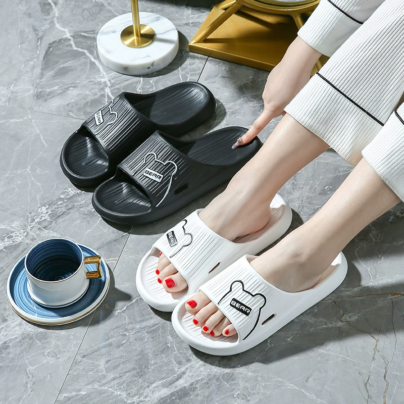Тапочки домашние оптом Летние Нескользящие домашние сандалии и тапочки из этиленвинилацетата для пар на толстой подошве женские Простые сандалии для ванной для мужчин