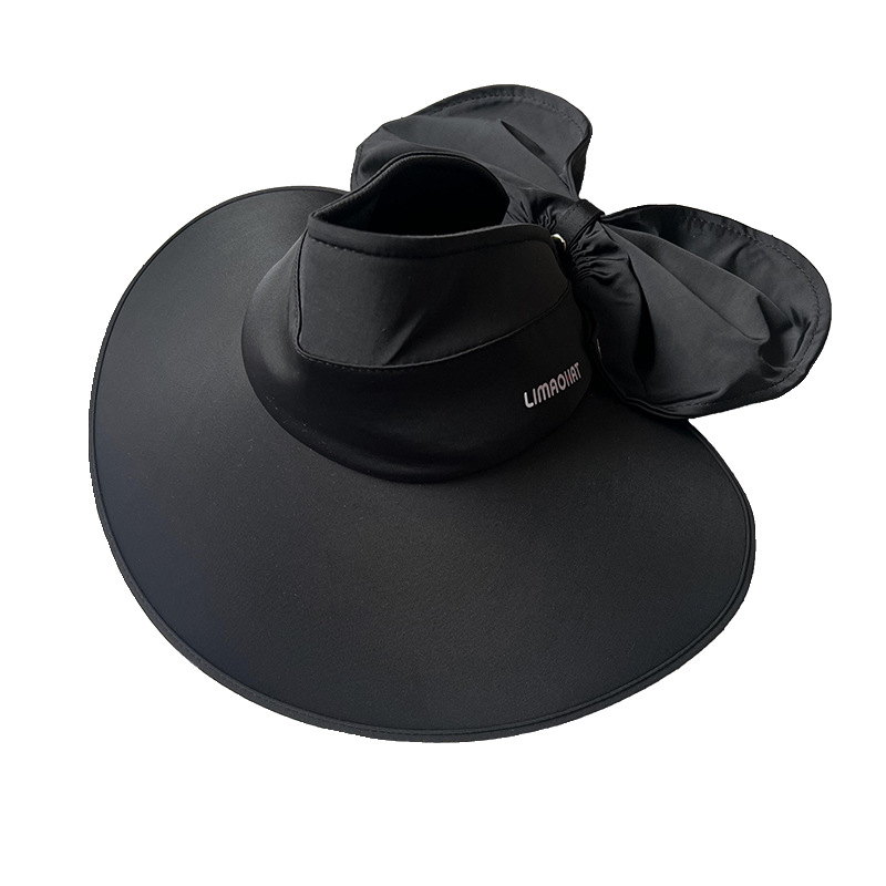 Gorro de protección solar de gran ala para mujeres de verano al aire libre gorro de protección de cuello sombrero de sombrero de sombrero de sol plegable anti-UV