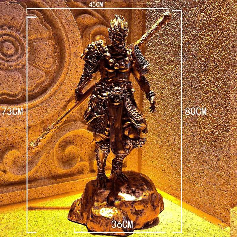 ブラック神話孫悟空装飾品ゴールデンフープスティックフィギュア孫悟空バッターウィンファイターeスポーツルームホームリビングルーム装飾|undefined