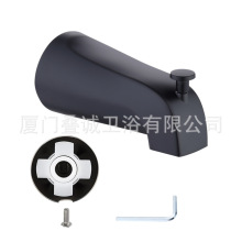 亚马逊外贸北美黑色暗装浴缸龙头提拉式下出水浴缸龙头现货批发
