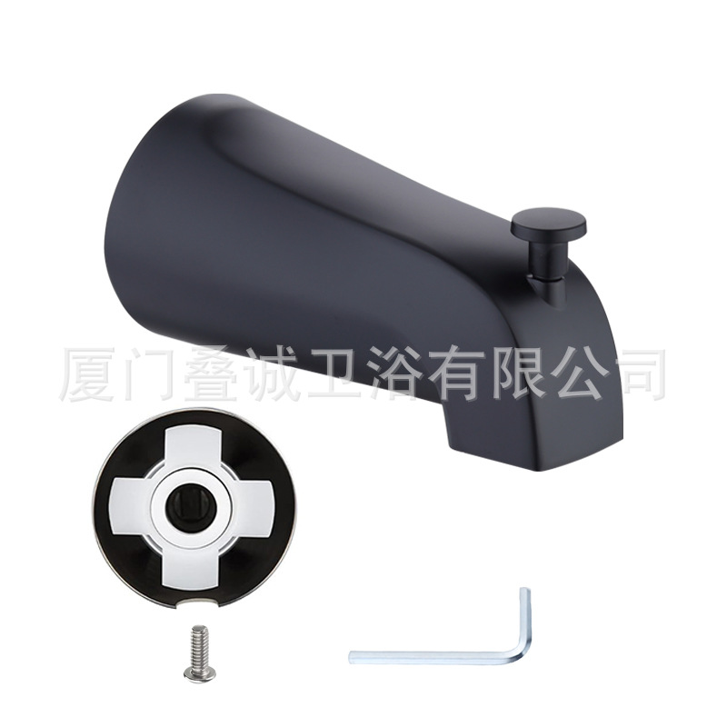 Amazon Foreign Trade North American Black Concealed Bathtub Faucet Pull-Up Bottom Outlet Bathtub Faucet Spot Wholesale