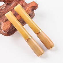 直通型仿牛角树脂烟嘴过滤器可清洗男士细烟烟嘴过滤嘴粗细烟用