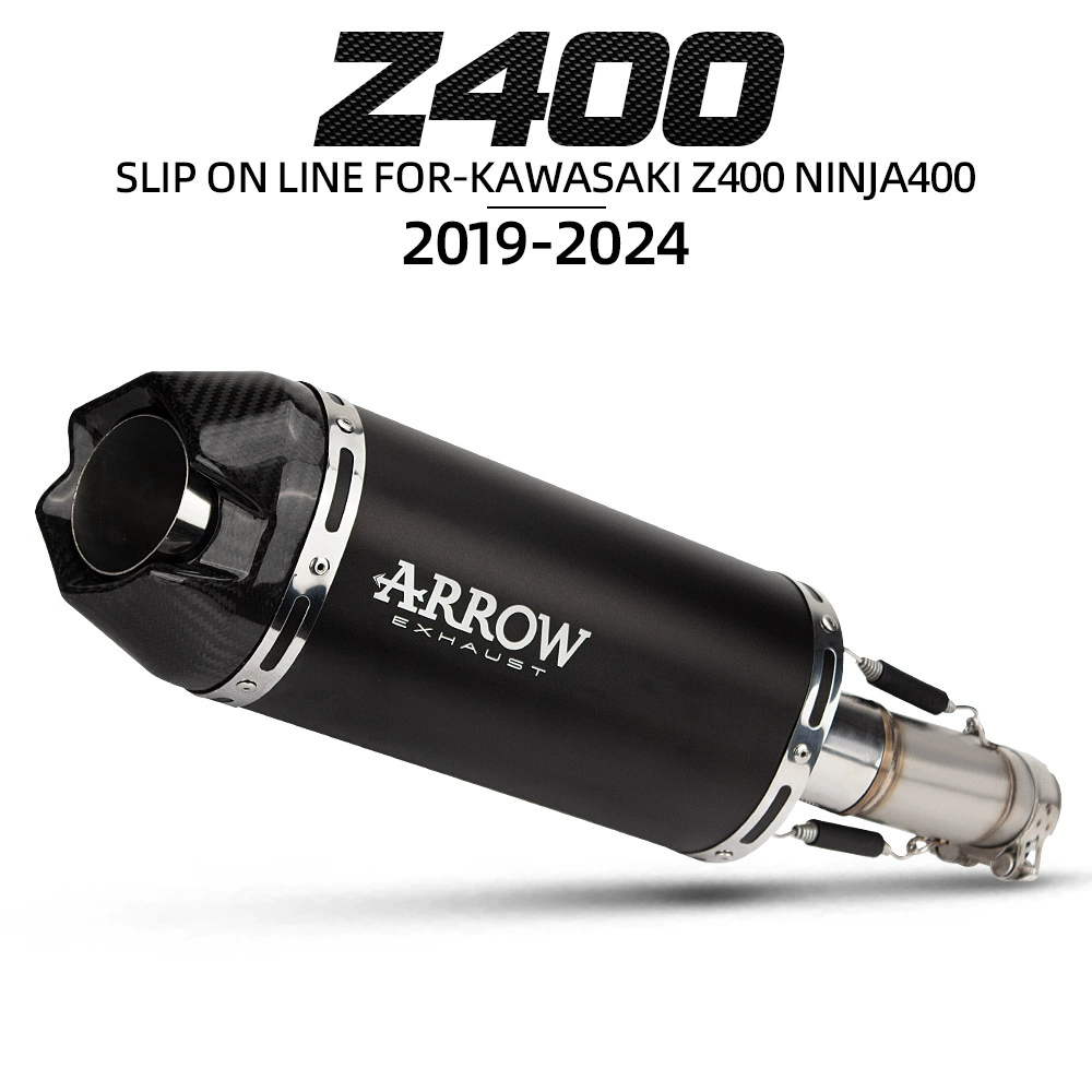 Мотоцикл модифицированный Z400 передняя часть + черная стрелка задняя часть специальная интегрированная выхлопная труба 2019-2024