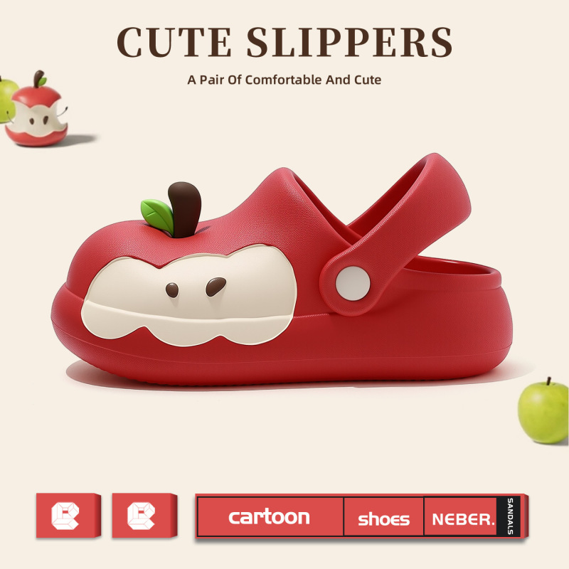 Apple Crocs レディース 夏 厚底 家庭用 室内用 滑り止め 両用サンダル 女性用 卸売|undefined