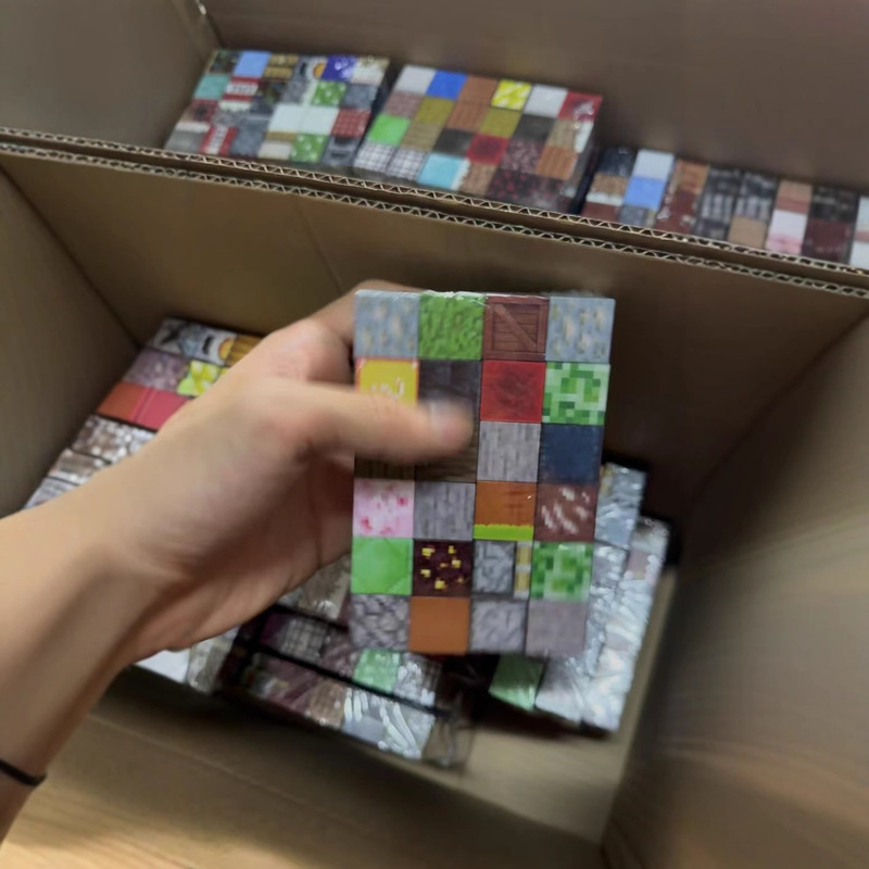 My magnetic world box full set of mc mini world magnetic pull together magnet building blocks toy independent packaging