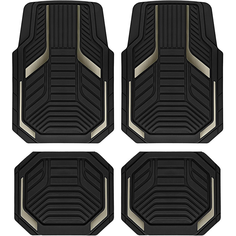 Temu Cross-Border Shipping of American-Style Universal Car Floor Mats That Are Stain-Resistant, Wear-Resistant, and Easy to Care For, Four-Piece Set in Stock