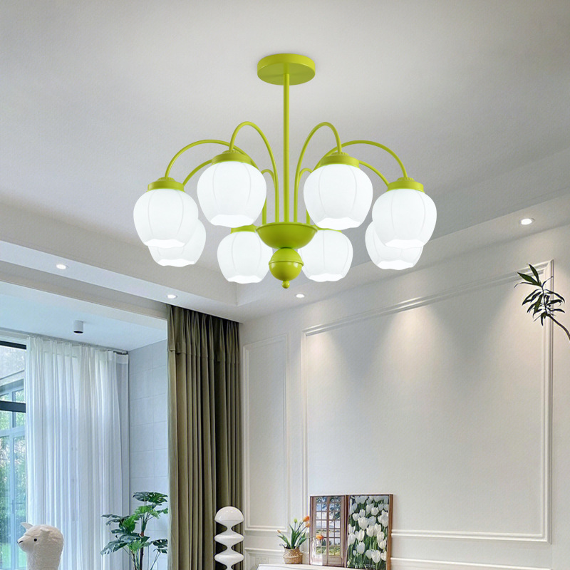 Lámpara de calabaza nórdico moderno minimalista estilo crema salón dormitorio restaurante Bauhaus Net luz roja Ventas Directas la fábrica