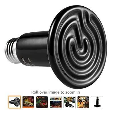 Матовая инфракрасная керамическая лампа для обогрева домашних животных рептилия ящерица лампа для домашних животных 110V 220V