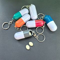 カプセル式薬箱錠剤形薬箱スプーン付き薬箱ミニ薬箱プラスチック薬箱携帯薬箱