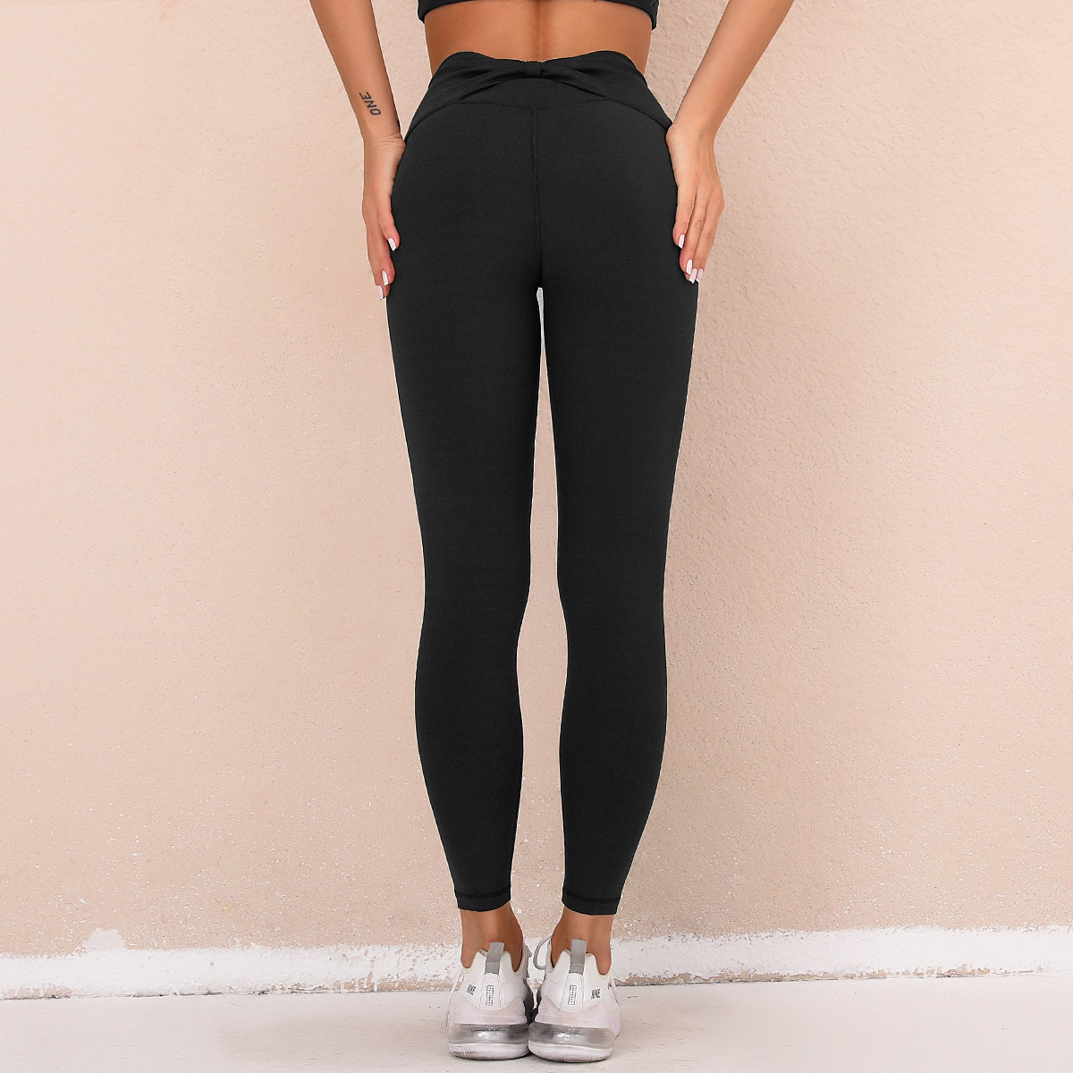 pantalones de yoga deportivos ajustados elásticos de secado rápido NSLX21169