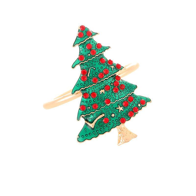 ナプキンはクリスマスツリーの鈴を掛けます。|undefined